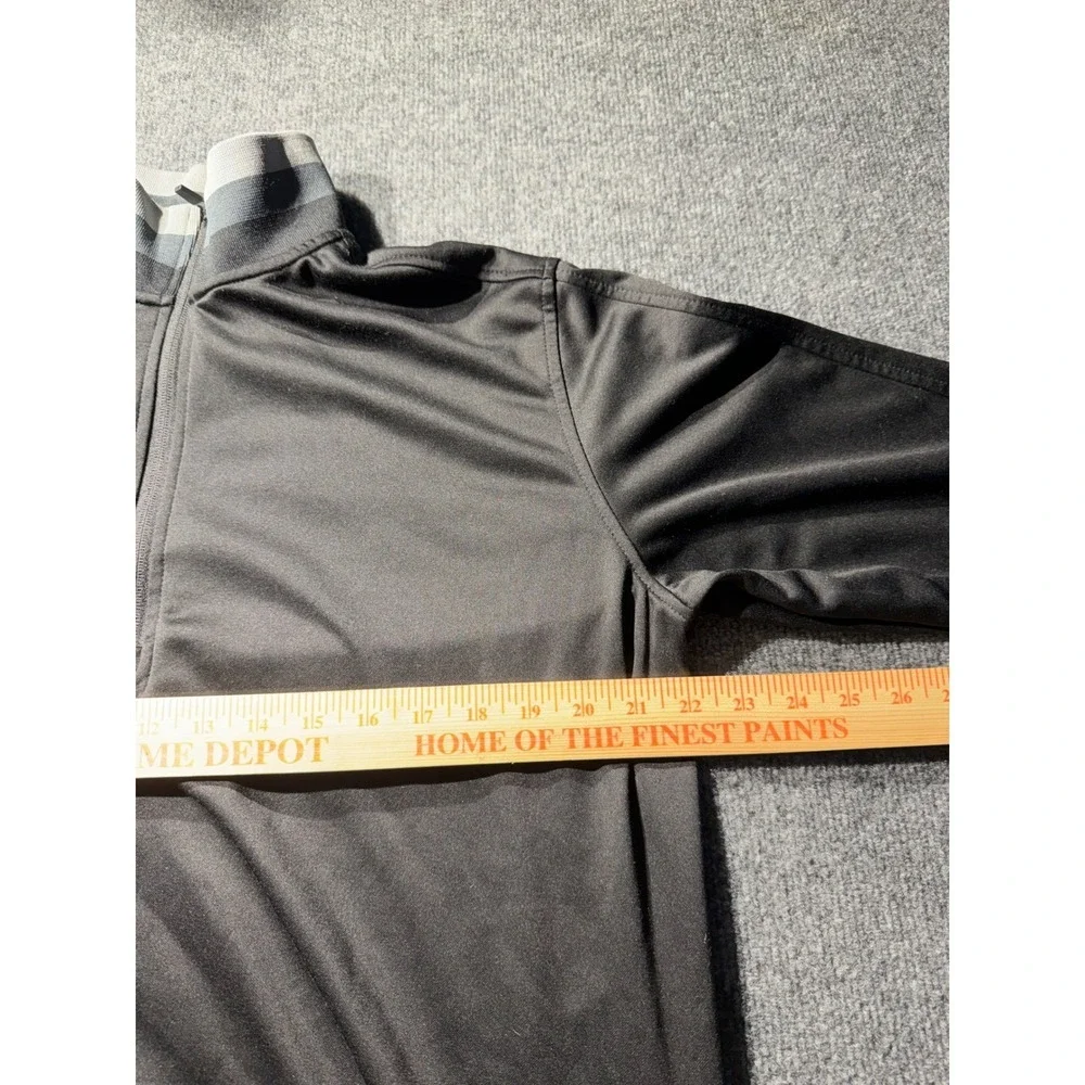 Hawke & Co Performance Golf Mens Large Black Quarter Zip Pullover Fleece HSW3189